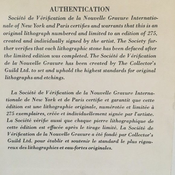 ORIGINAL SERIGRAPH MCM HOI LEBADANG OF HORSES NUMBERED AND SIGNED AB - Picture 7 of 8